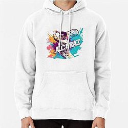 Dynamic Tennis Star Alcaraz Pullover Hoodie