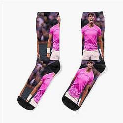Carlos Alcaraz on the field Socks