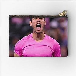 Carlos Alcaraz auf dem Feld Reißverschluss Pouch