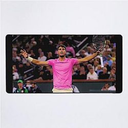 Who am I. I'm Carlos Alcaraz Desk Mat