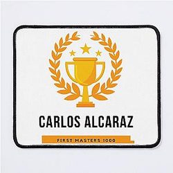 Carlos Alcaraz Tennis Champion Mouse Pad