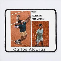 Carlos Alcaraz Spanish Champion Mouse Pad