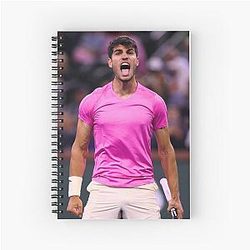Carlos Alcaraz on the field Notebook