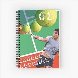 Carlos Alcaraz Spiral Notebook