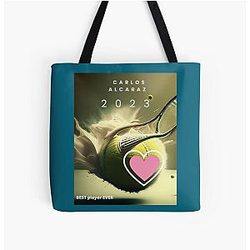 Girls Tennis Lover Carlos Alcaraz All Over Print Tote Bag