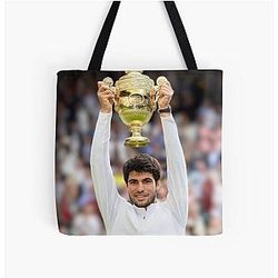 Carlos Alcaraz Tennis Winner All Print Tote Bag