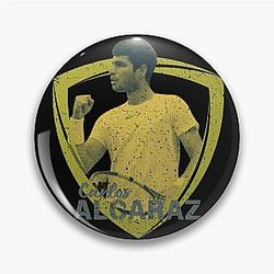 Carlos Alcaraz Retro-Style Pin