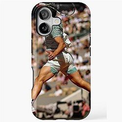Carlos Alcaraz on clay court phone case