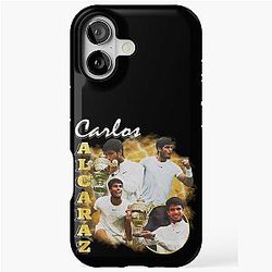 Carlos Alcaraz Tennis cup, Carlos Alcaraz winner champion sport iPhone Tough Case