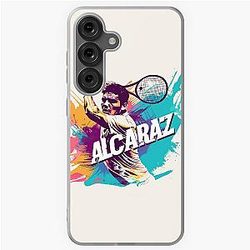 Dynamic Tennis Star Alcaraz  Art Samsung Galaxy Soft Case