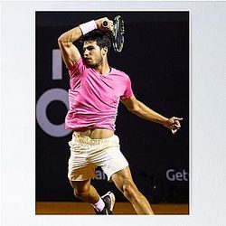 Carlos Alcaraz number one Poster