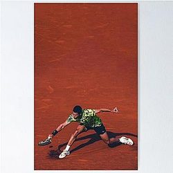 Carlos Alcaraz su Clay Court Poster