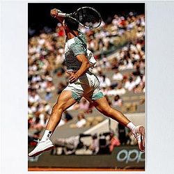 Carlos Alcaraz op poster van de kleihof