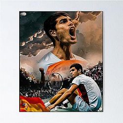 Tennis Carlos Alcaraz Poster