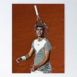 Carlos Alcaraz tennis Champion Poster