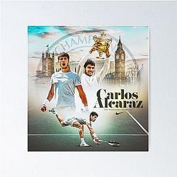 O campeão Carlos Alcaraz Poster