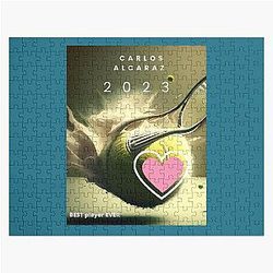 Girls tennis lover Carlos Alcaraz Jigsaw Puzzle