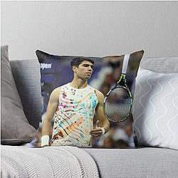 Carlos Alcaraz Throw Pillow