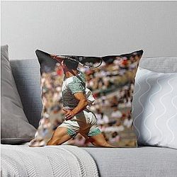 Carlos Alcaraz Clay Court Throw Pillow