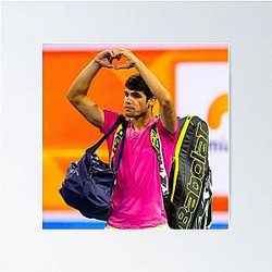 Carlos Alcaraz Champion Poster