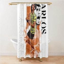 Carlos Alcaraz El campeón Shower Curtain