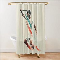 Intense Alcaraz Tennis Shower Curtain