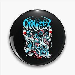 Retro Lie to My Face Carnifex Band Pin