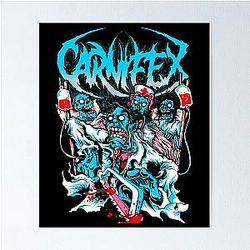Retro Lie to My Face Carnifex Band Poster