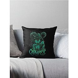 In Coalesce With Filth and Faith Carnifex Band Throw Pillow