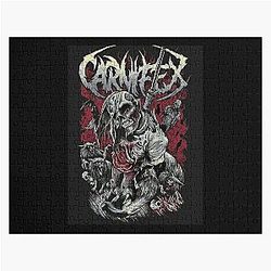 Vintage Retro Band Carnifex Art Logo Jigsaw Puzzle