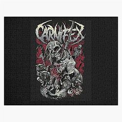 Vintage Retro Band Carnifex Art Logo  Jigsaw Puzzle