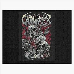 Vintage Retro Band Carnifex Art Logo Jigsaw Puzzle