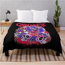 Music Drown Me in Blood Carnifex Band Throw Blanket