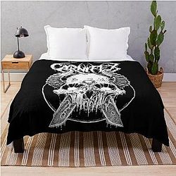 No Light Shall Save Us Carnifex Band Whitechapel Throw Blanket
