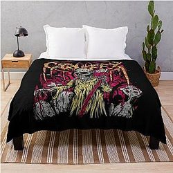Pale Ghost Carnifex Heavy Metal Music Throw Blanket
