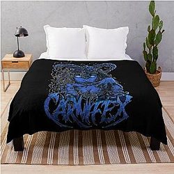 Vintage Photograp Carnifex Band Rock Carnifex Graphic For Fan Throw Blanket