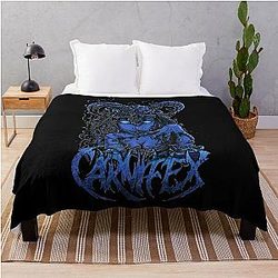 Vintage Photograp Carnifex Band Rock Carnifex Graphic For Fan Throw Blanket
