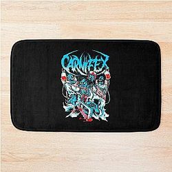 Retro Lie to My Face Carnifex Band Bath Mat
