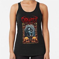 Music Vintage Retro Carnifex Gifts Movie Fan Racerback Tank Top