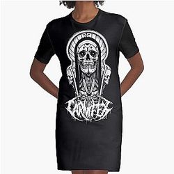 Carnifex Band Merch Graphic T-Shirt Dress