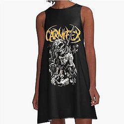 Collaborating Like Killers Metal Band Carnifex A-Line Dress