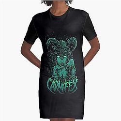 In Coalesce With Filth and Faith Carnifex Band Graphic T-Shirt Dress