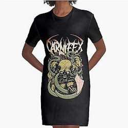 Special Present Carnifex Deathcore Distressed Grungy Vintage Gifts Movie Graphic T-Shirt Dress