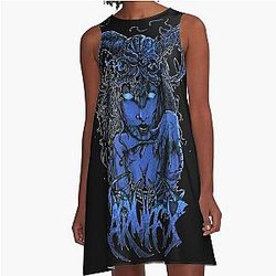 Vintage Photograp Carnifex Band Rock Carnifex Graphic For Fan A-Line Dress