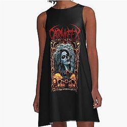 Music Vintage Retro Carnifex Gifts Movie Fan A-Line Dress