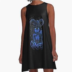 Vintage Photograp Carnifex Band Rock Carnifex Graphic For Fan A-Line Dress