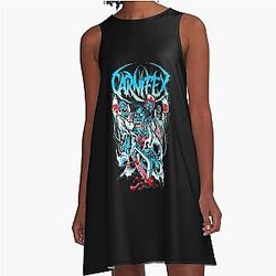 Beautiful Model Carnifex Band Rock Metal Carnifex Classic Fans A-Line Dress