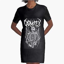 Vintage Retro Atwork Carnifex Limited Edition Graphic T-Shirt Dress