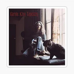 Carole King 1971 Tapestry Vinyl Sticker