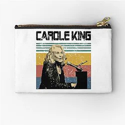Carole King T-Shirt, Retro Vintage Unisex Carole King Music Shirt, Gift For You And Your Friends Zipper Pouch